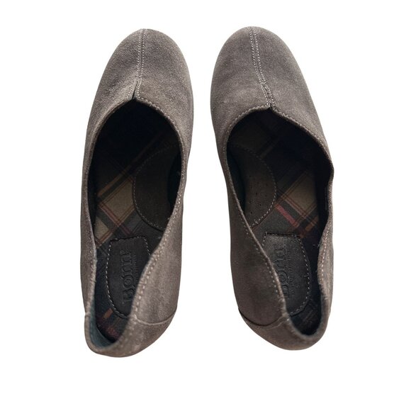 Born Chan Suede Slip-On Flats Brown Comfortable Round Toe Casual Shoes Size 9.5 - Picture 6 of 9